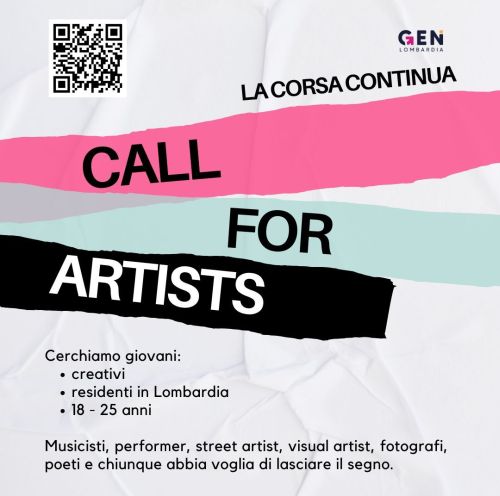 “La Corsa Continua”: aperta la call per giovani artisti e artiste