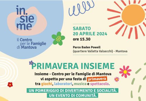 Sabato 20 aprile la festa di "Primavera Insieme"