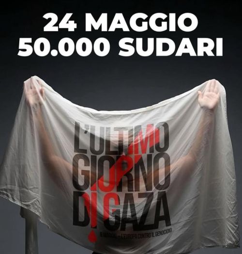 Mantova aderisce alla campagna “24 maggio–50.000 sudari per Gaza”