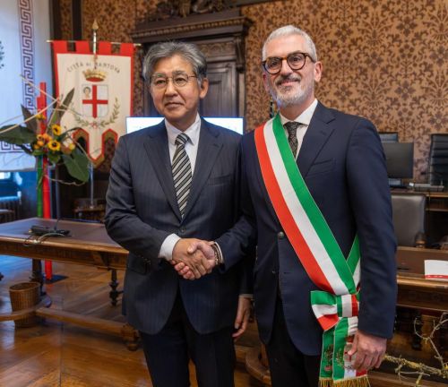 Celebrato il 20° anniversario del gemellaggio tra Mantova e Ōmihachiman