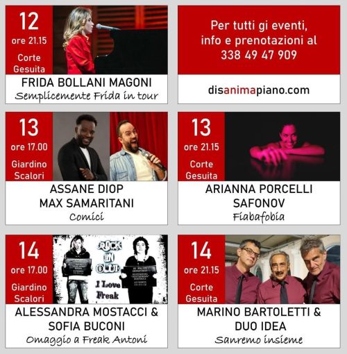 Il Festival musicale “Disanima Piano” dal 12 al 14 settembre