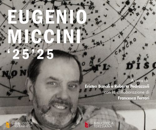 “Eugenio Miccini ’25-’25” due mostre nelle biblioteche Baratta e Teresiana