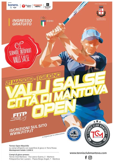 Primo Torneo di Tennis “Valli Salse Città di Mantova Open”