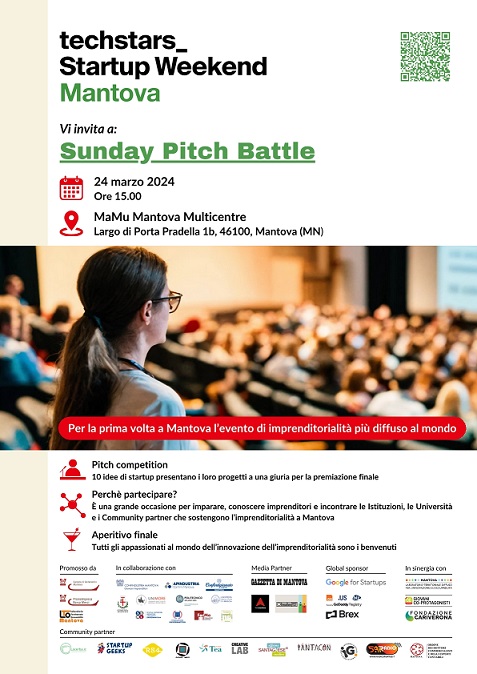 Sunday Pitch, startup weekend a Mantova