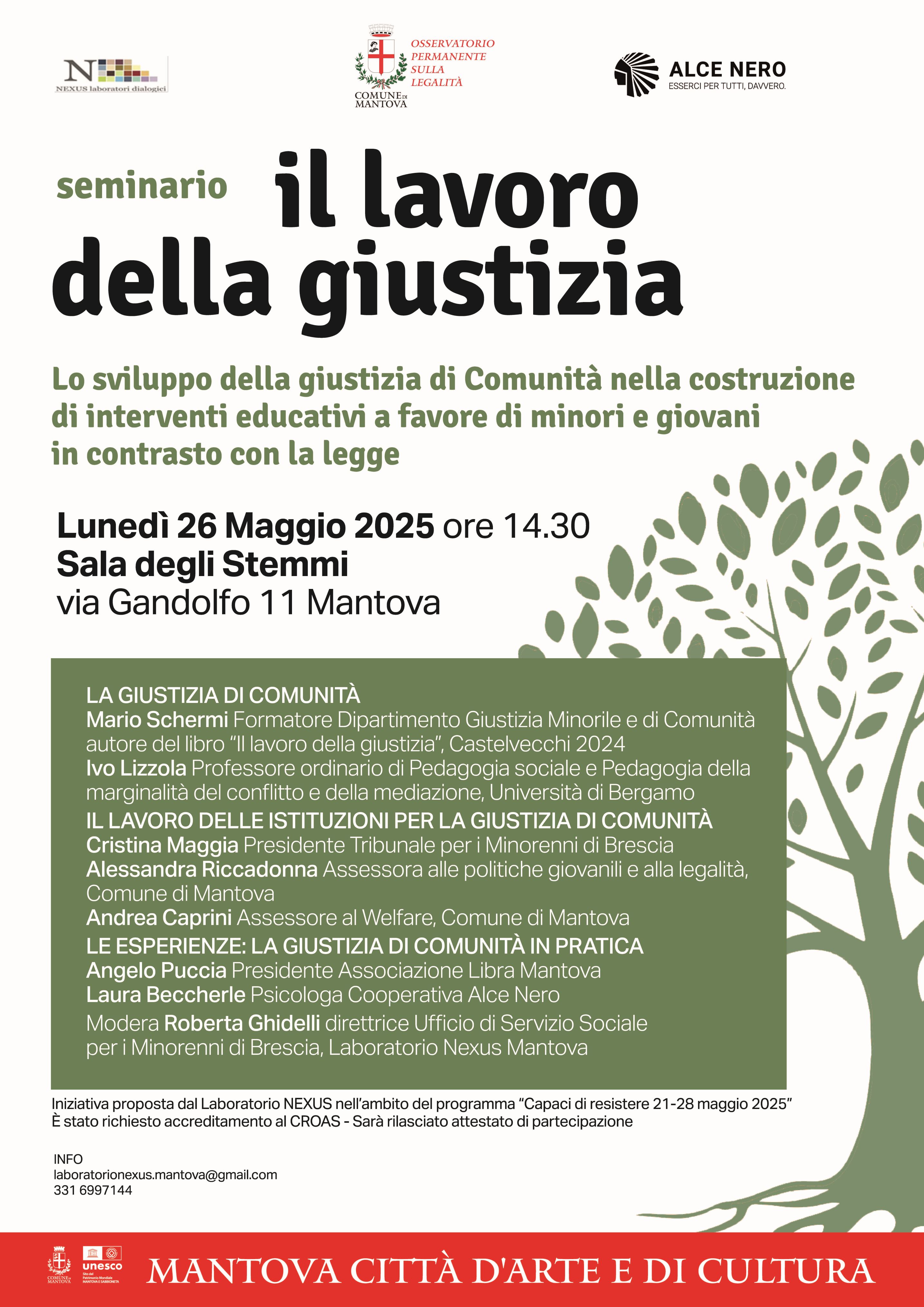 Convegno "Il lavoro della Giustizia" - rassegna "Capaci di Resistere Ancora" 2025