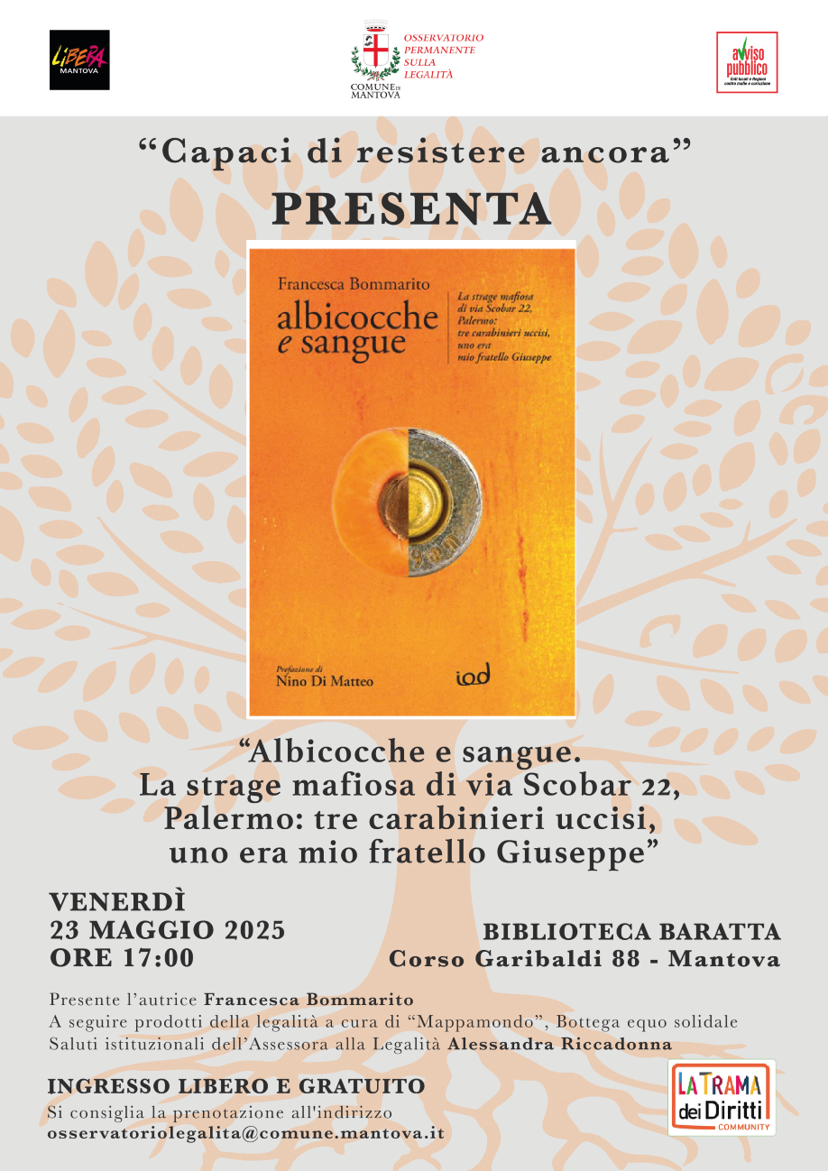 "Albicocche e sangue" di F. Bommarito - rassegna "Capaci di Resistere Ancora" 2025
