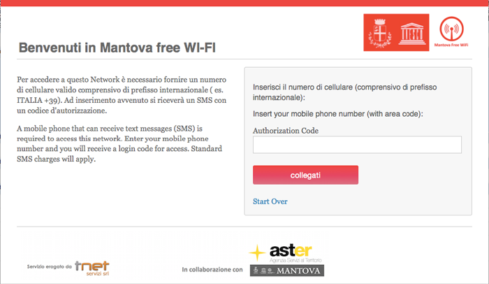 istruzioni wifi