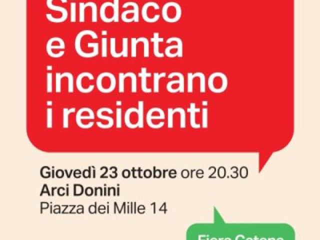 Sindaco e Giunta incontrano i residenti di Fiera Catena