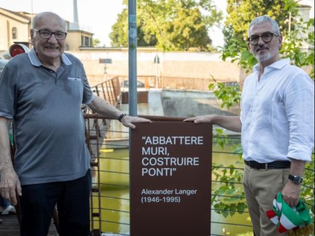 Intitolato ad Alexander Langer il ponte di Fiera Catena