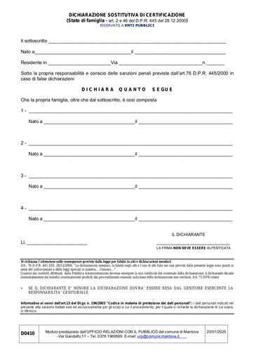 Stato di famiglia